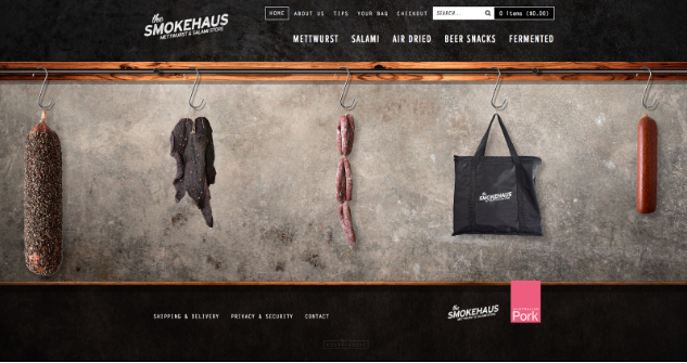 Smokehaus website example